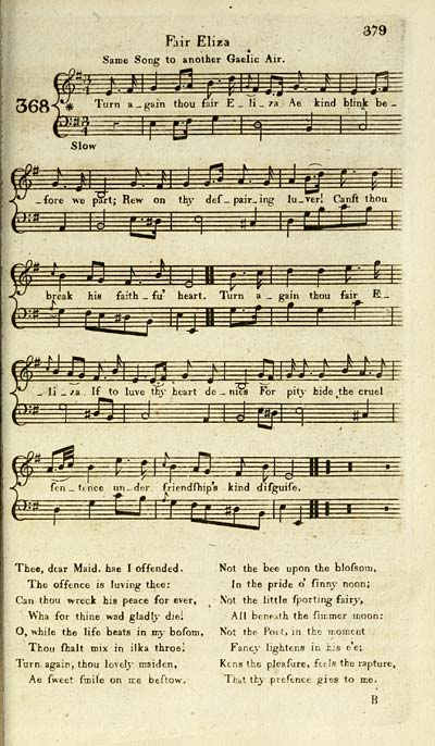 81) Page 379 - Glen Collection of printed music > Printed music > Scots  musical museum > Volume 4 - Special collections of printed music - National  Library of Scotland