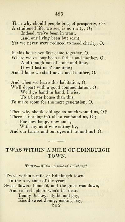 (185) Page 485 - 'Twas within a mile of Edinburgh town