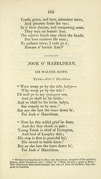 (195) Page 495 - Jock o' Hazeldean