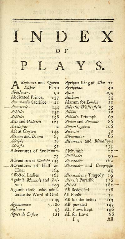 (501) [Page 201] - Index of Plays