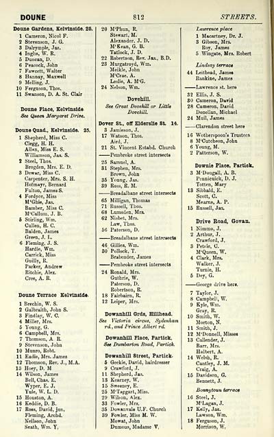 816 Towns Glasgow 18 1912 Post Office Annual Glasgow Directory 1910 1911 Scottish Directories National Library Of Scotland