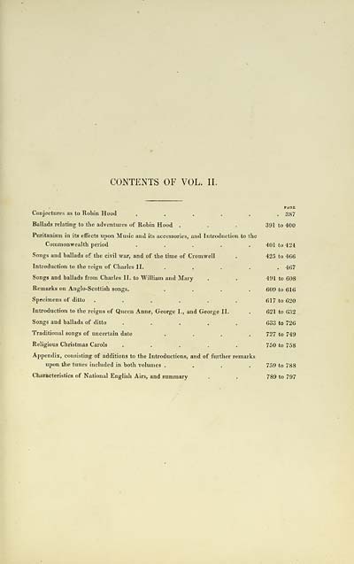(9) [Page i] - Contents of Vol. II