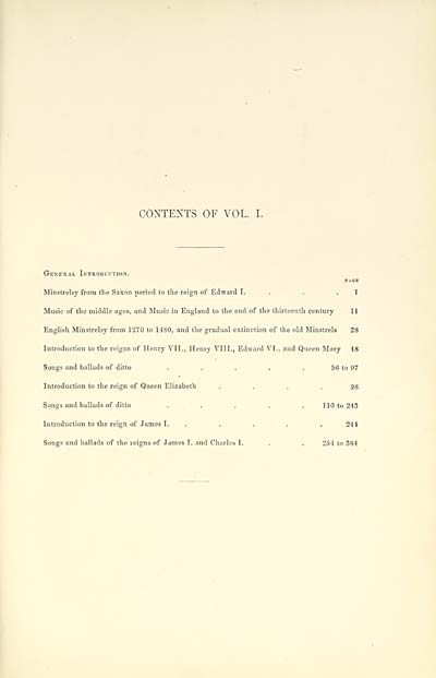 (11) [Page iii] - Contents of Volume I