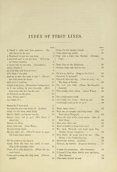 (15) [Page vii] - Index of first lines