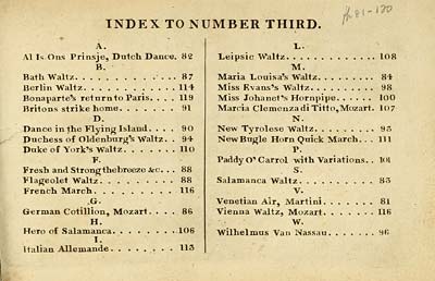 (131) Index to No. 3 - Index to Number Third