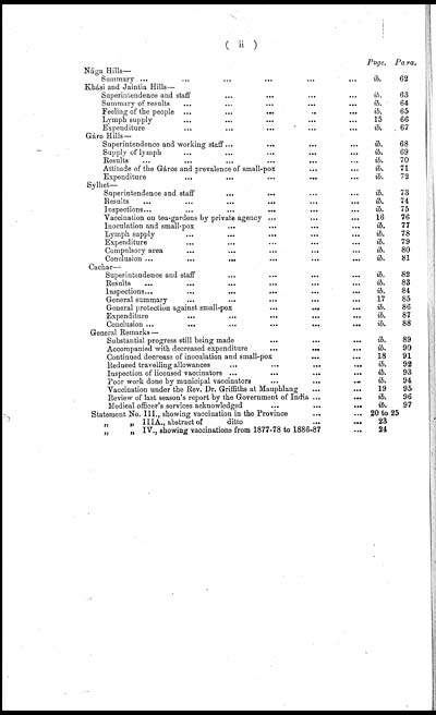 (8) Table of contents ii - 