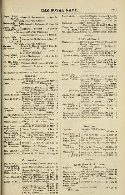 605 Navy Lists Monthly 1919 February British Military Lists National Library Of Scotland