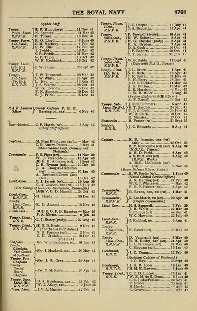 759 Navy Lists Bimonthly 1943 February Volume 2 British Military Lists National Library Of Scotland