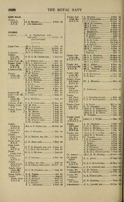 1248 Navy Lists Bimonthly 1944 April Volume 2 British Military Lists National Library Of Scotland