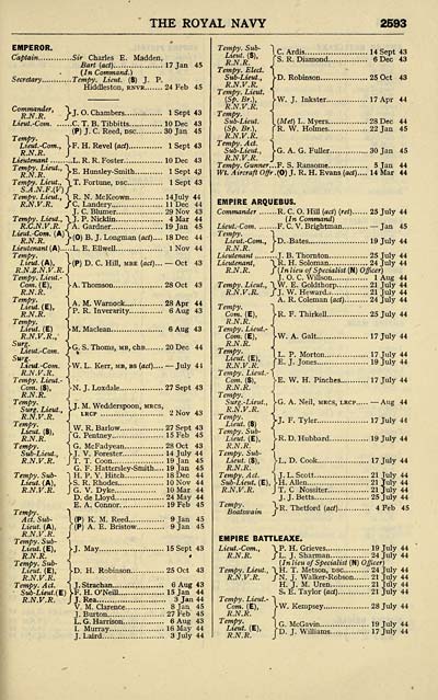 437 Navy Lists Quarterly 1945 April Volume 3 British Military Lists National Library Of Scotland