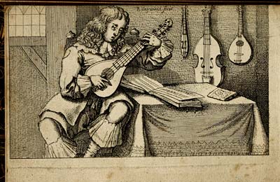 (10) Frontispiece - Playing the cittern