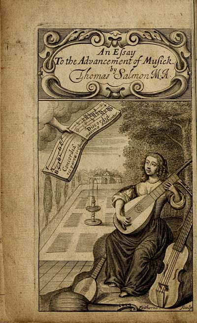 (12) Frontispiece - Essay to the advancement of musick