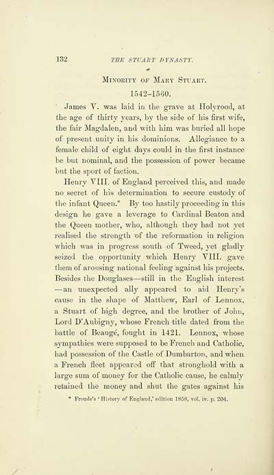 (170) Page 132 - --- Minority of Mary Stuart, 1542-1560