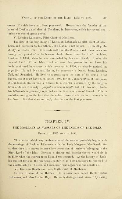 (45) Page 39 - MacLeans as vassals of the Lords of the Isles, from A.D. 1363 to A.D. 1493