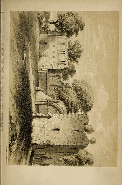 (17) Illustrated plate - View of North wall of Priory