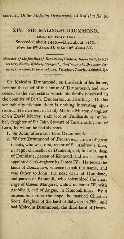 (83) Page 55 - Genealogical memoir of the most noble and ancient house ...