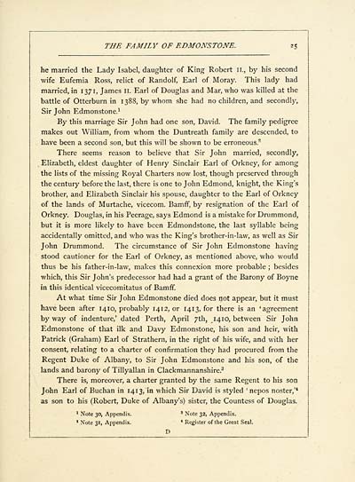 (43) Page 25 - Sir David Edmonstone of that Ilk and of Edenham --- 1412