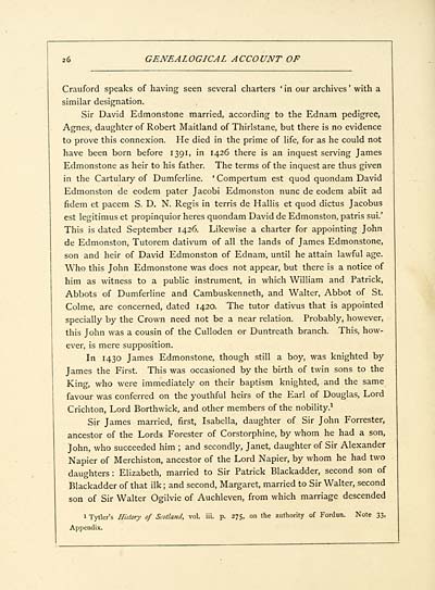(44) Page 26 - Sir James Edmonstone of that Ilk and of Edenham --- 1426