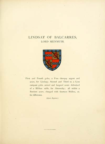 (63) Facing page 24 - Lindsay of Balcarres, Lord Menmuir