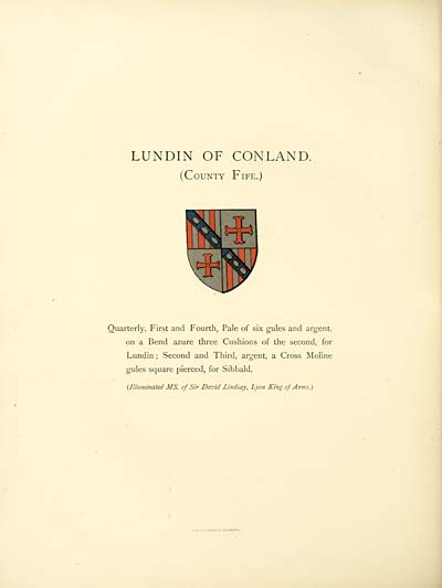 (168) Facing page 101 - Lundin of Conland (County Fife)