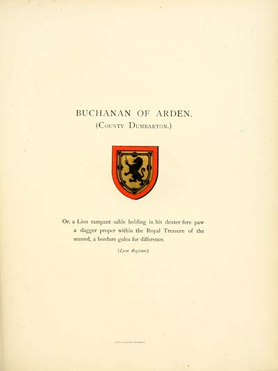 (359) Plate 22. - Buchanan of Arden (County Dumbarton)
