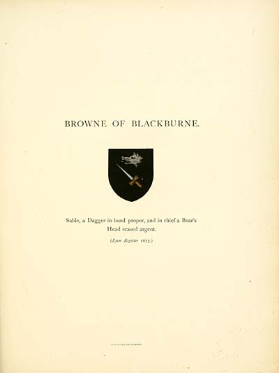 (385) Plate 35. - Browne of Blackburne