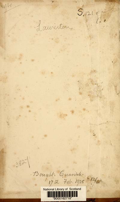 (2) Inside front cover -