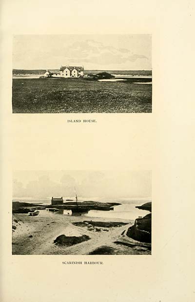 (333) Facing page 288 - Island house; Scarinish Harbour