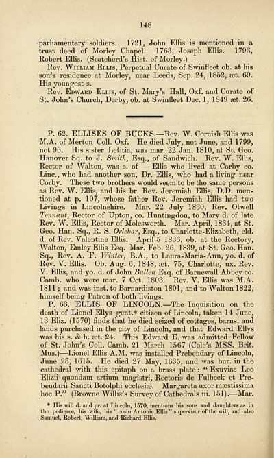 152) Page 148 - Notices of the Ellises of England, Scotland, and