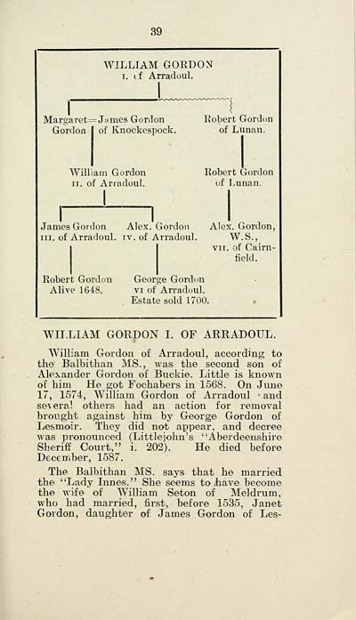 41) Page 39 - Gordons of Cairnfield - Histories of Scottish