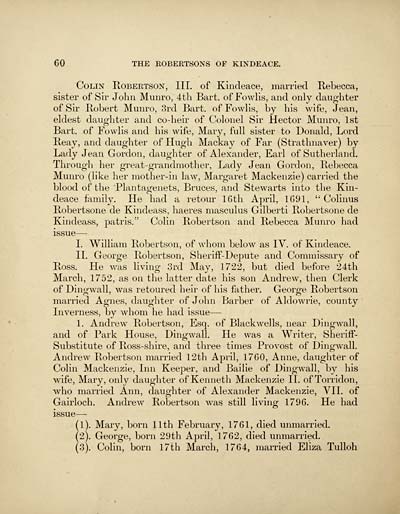 (62) Page 60 - Genealogy of the families of Douglas of ...