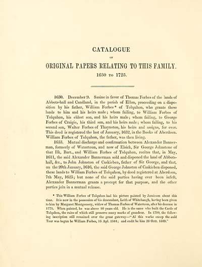 (12) [Page 2] - Catalogue of original papers relating to this family, 1630-1725