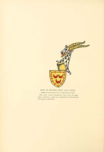 (34) Illustrated plate - Arms of William, First Lord Seton