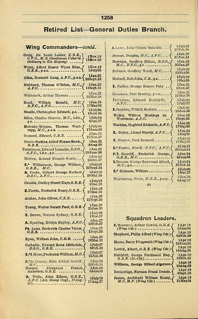 456 Air Force Lists Air Force List Monthly 1938 July British Military Lists National Library Of Scotland