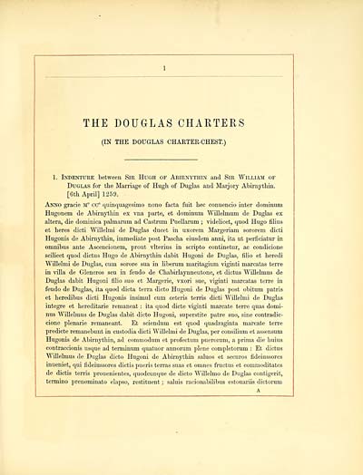 (109) Page 1 - Douglas and Angus charters in the Douglas Charter-Chest