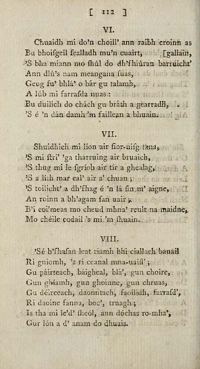 124 Page 112 Books And Other Items Printed In Gaelic From 1631 To 1800 Orain Ghaidhealach Rare Items In Gaelic National Library Of Scotland