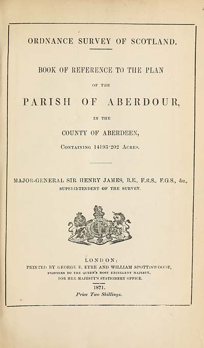 (147) 1871 - Aberdour, County of Aberdeen
