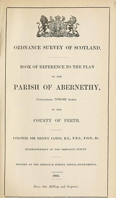(259) 1862 - Abernethy, County of Perth