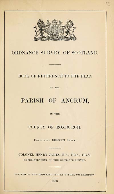 (585) 1860 - Ancrum, County of Roxburgh