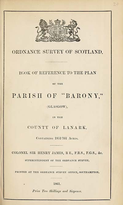 (603) 1861 - Barony (Glasgow), County of Lanark