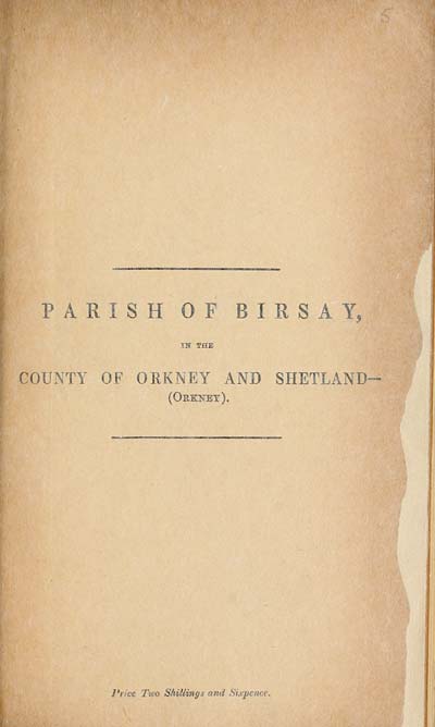 (85) 1881 - Birsay, County of Orkney and Shetland (Orkney)