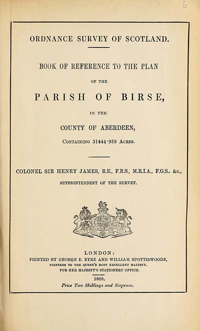 (113) 1868 - Birse, County of Aberdeen