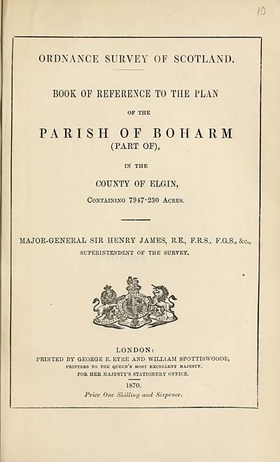 (229) 1870 - Boharm (part of), County of Elgin