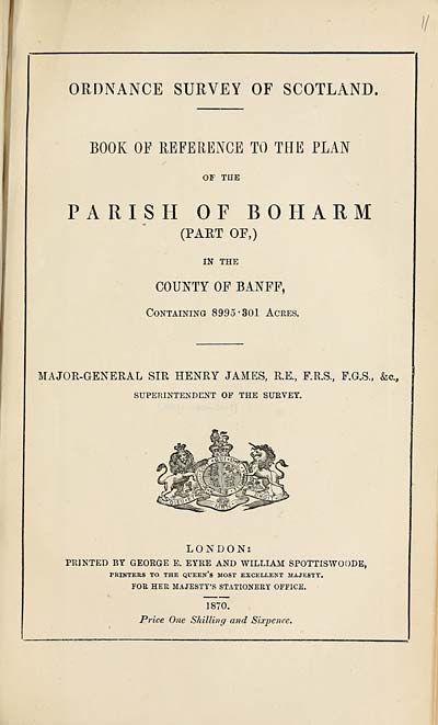 (249) 1870 - Boharm (part of), County of Banff