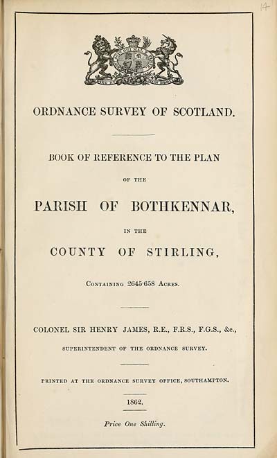 (329) 1862 - Bothkennar, County of Stirling