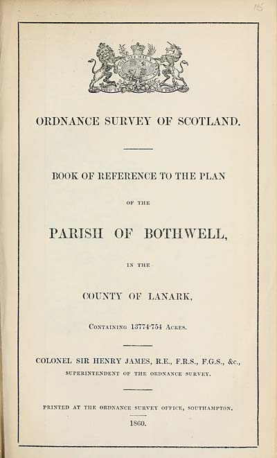 (351) 1860 - Bothwell, County of Lanark