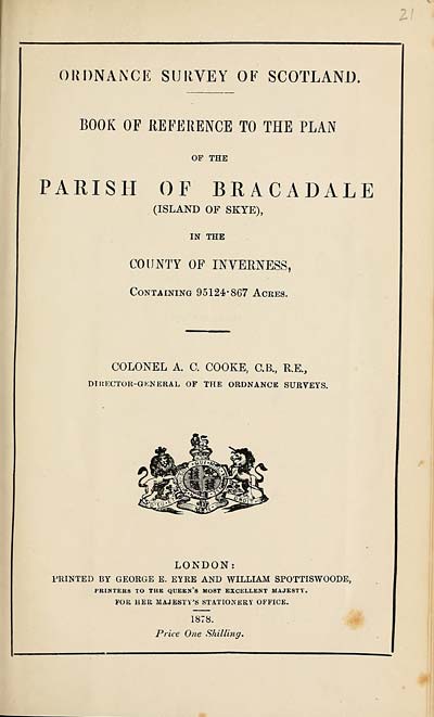 (567) 1878 - Bracadale (Island of Skye), County of Inverness