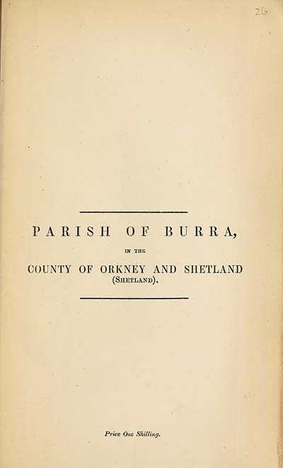 (677) 1880 - Burra, County of Orkney and Shetland (Shetland)