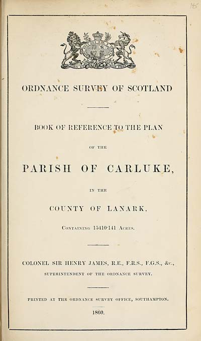 (455) 1860 - Carluke, County of Lanark
