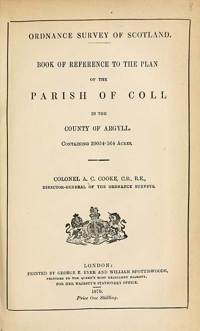 (197) 1879 - Coll, County of Argyll